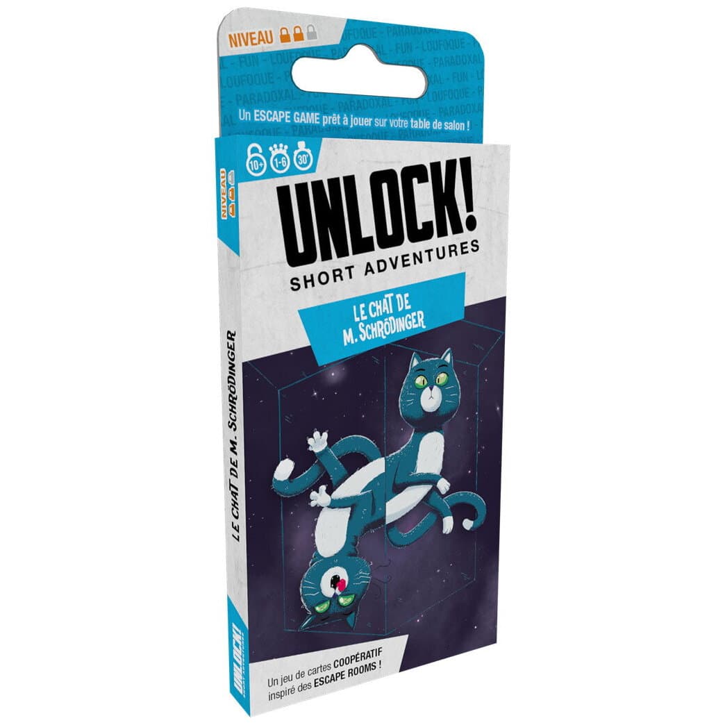 Boîte du jeu Unlock! Short Adventures - Le Chat de M. Schrödinger