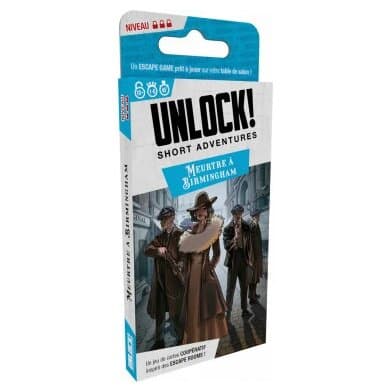 Boîte du jeu Unlock! Short Adventures - Meurtre à Birmingham