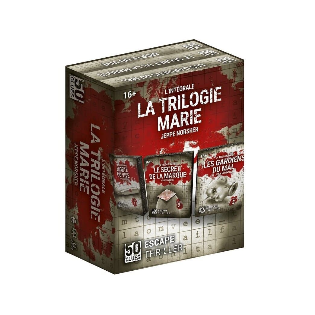 Boîte du jeu 50 Clues - La Trilogie de Marie